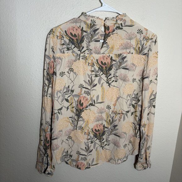 Downeast Blouse Women's Small Long Sleeve Lightweight Top Boho Casual Shirt - Picture 4 of 8